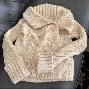 Krizia Vintage Cozy Cream Knit Sweater